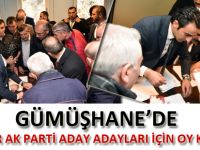 GÜMÜŞHANE’DE STK’LAR AK PARTİ ADAY ADAYLARI İÇİN OY KULLANDI