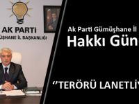 Hakkı Gündüz:‘’TERÖRÜ LANETLİYORUM’’
