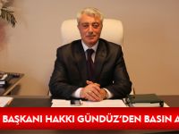 HAKKI GÜNDÜZ’DEN AÇIKLAMA