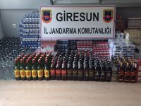 GİRESUN'DA KAÇAK SİGARA VE İÇKİ ELE GEÇİRİLDİ