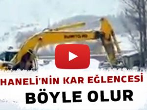 BÖYLE OLUR GÜMÜŞHANELİ'NİN KAR EĞLENCESİ