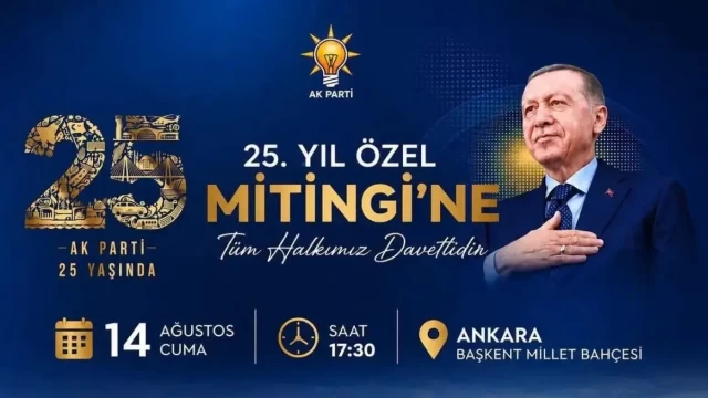 AK Parti Gümüşhane İl Başkanı Erdoğdu’dan 25. Yıl Mitingine davet