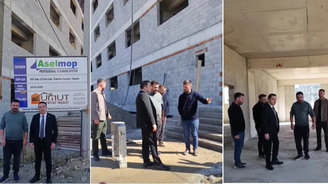 Başkan Kara, AselMop Fabrika İnşaatını Ziyaret Etti