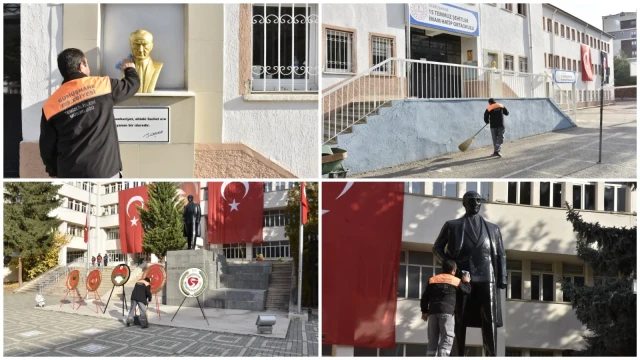 Belediye’den 10 Kasım temizliği