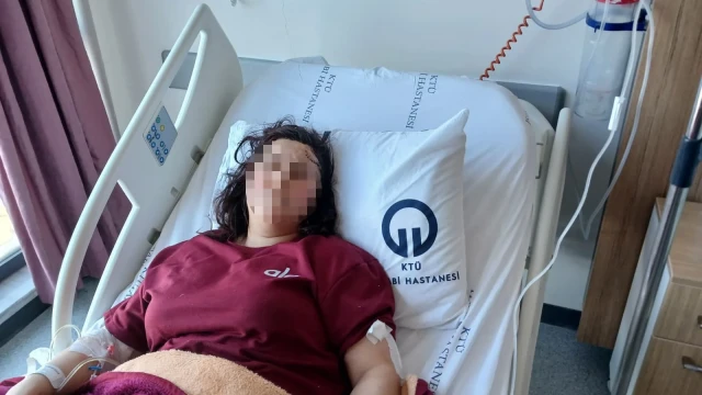 Bıçaklı saldırıya uğrayan kadının tedavisi Trabzon’da sürüyor