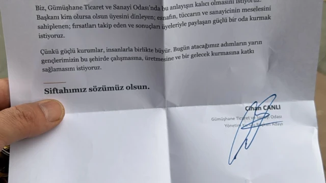 Canlı’dan GTSO Üyelere Mektup: "Siftahımız Sözümüz Olsun" — Fotoğraf 1