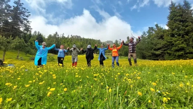 Çiçek Tarlasına Dönüşen Gümüşhane Yaylaları Hayran Bıraktı