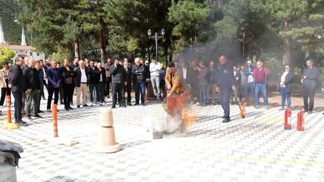 GÜ’de yangın söndürme eğitimi ve tatbikatı gerçekleştirildi