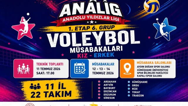 Gümüşhane, ANALİG Voleybol Müsabakalarına Ev Sahipliği Yapacak