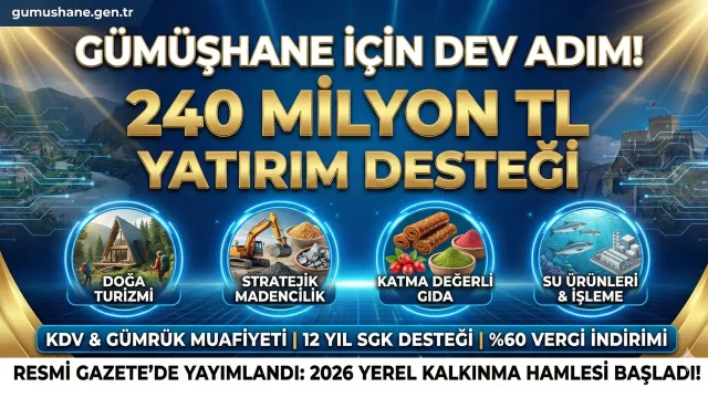 Gümüşhane ekonomisinde yeni dönem: 4 stratejik sektöre tam destek