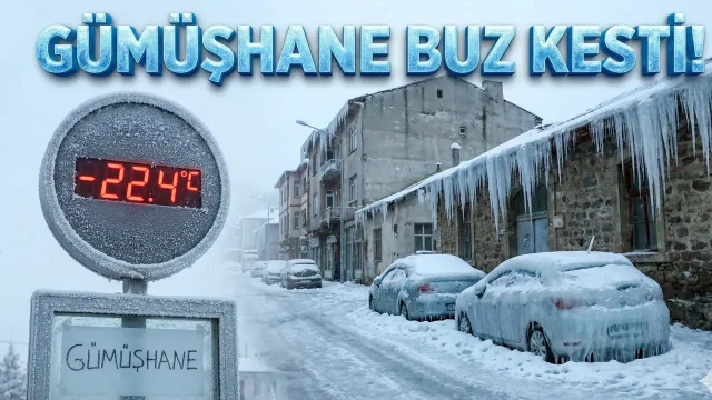 Gümüşhane Sibirya’yı aratmadı: Şiran’da rekor soğuk