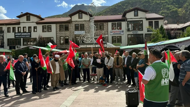 Gümüşhane’den Gazze’ye Destek: “Kahrolsun Zalimler, Yaşasın Direniş!”