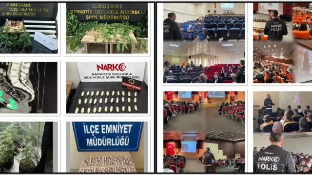 Gümüşhane'nin 2025 Yılı Narkotik Bilançosu Açıklandı