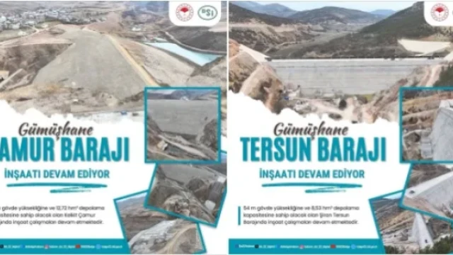 Gümüşhane’ye Hayat Veren Baraj Yatırımları Hız Kesmiyor