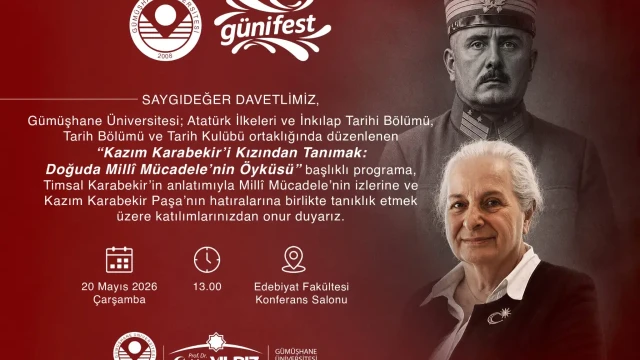 Kâzım Karabekir’in Kızı Gümüşhane’ye Geliyor! Yürek Sızlatan Hatıralar İlk Ağızdan Paylaşılacak