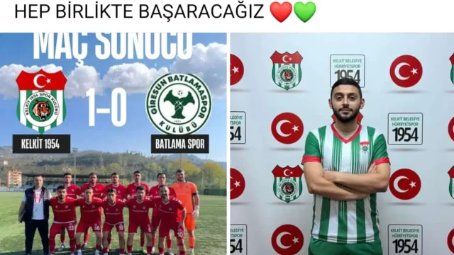 Kelkit 1954 SK, ilk galibiyetini aldı