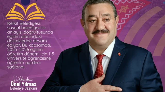 Kelkit Belediyesi’nden Üniversite Öğrencilerine Eğitim Desteği