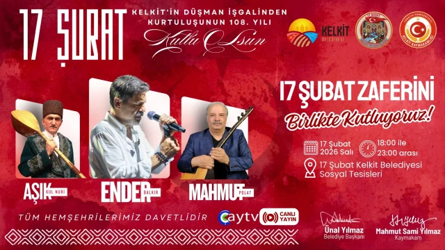 Kelkit’te 17 Şubat Kurtuluş Coşkusu 108. Yılında Yeniden Yaşanacak