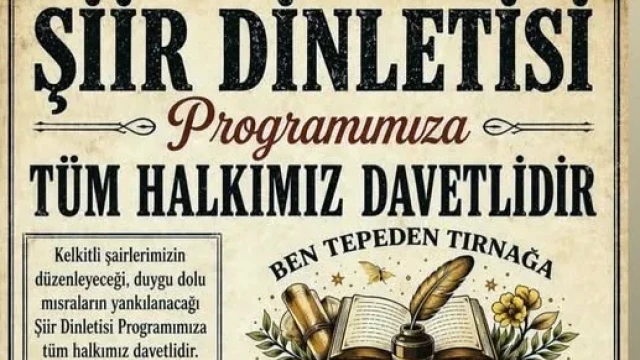 Kelkit’te Edebiyat ve Müzik Dolu Gece: Kelkit Vadisi’nin Şairleri Aynı Sahnede