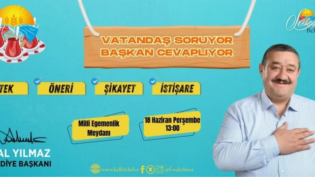 Kelkit'te Halk Günü Buluşması: Başkan Yılmaz Vatandaşların Sorularını Yanıtlayacak
