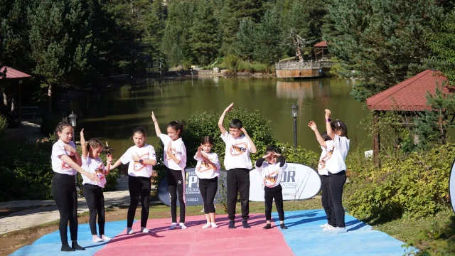 Limni Gölü Tabiat Parkında spor ve doğa buluştu