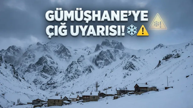 Meteoroloji’den Gümüşhane İçin "Sarı Kod"lu Çığ Uyarısı