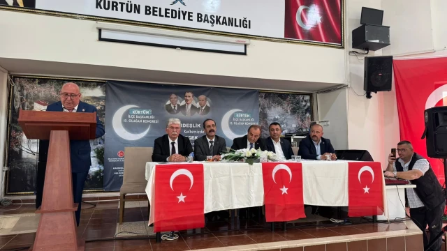 MHP Kürtün İlçe Kongresi Yapıldı: Bekir Kumaş Yeniden Başkan