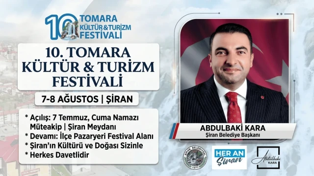 Şiran, 10. Tomara Kültür ve Turizm Festivali'ne Hazırlanıyor