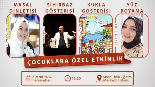 Şiran’da Çocuklara Özel Renkli Program