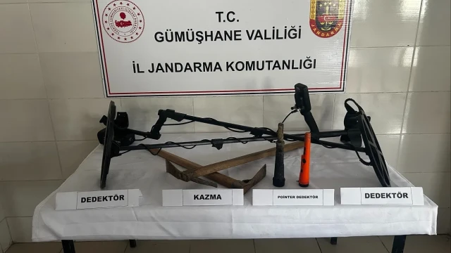 Şiran’da Define Avcılarına Jandarma Baskını