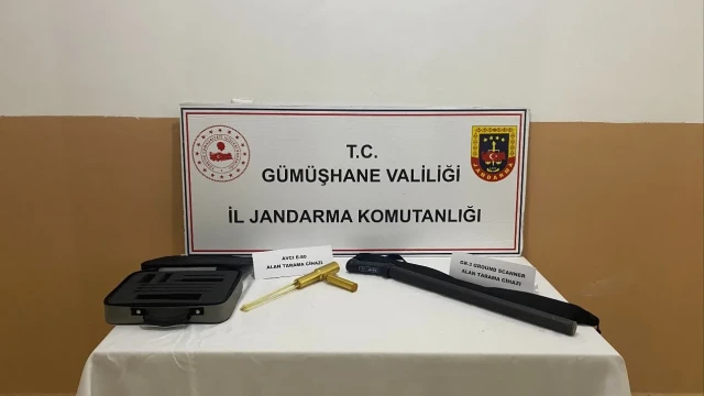 Şiran’da Kaçak Kazıya Jandarma’dan Suçüstü