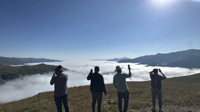 Sis denizi Gümüşhane'de doğaseverleri kendine hayran bırakıyor