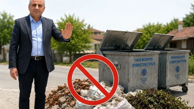 Tekke Belediyesi'nden Hafriyat ve İnşaat Atıkları İçin Uyarı