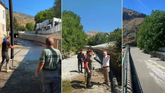 Tekke Şöbet Deresi'nde Beton Döküm Çalışmaları Tamamlandı
