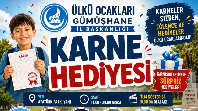 Ülkü Ocakları’ndan Öğrencilere Karne Şenliği