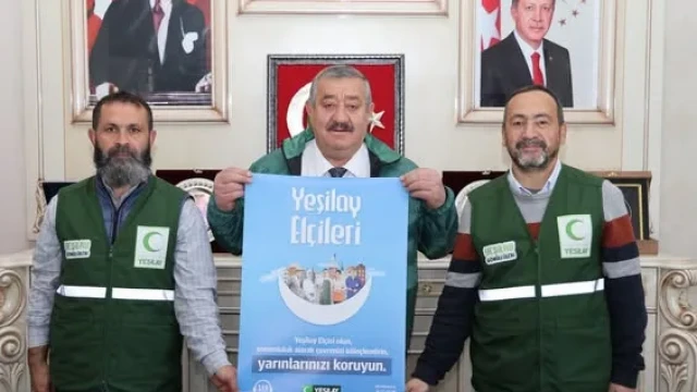 Yeşilay’dan Başkan Ünal Yılmaz’a Ziyaret