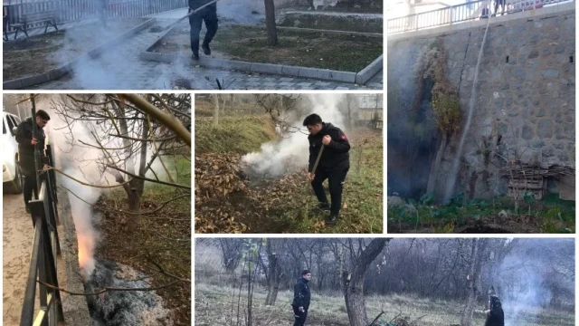Zabıta Ekipleri Yaprak Yakanları Affetmiyor