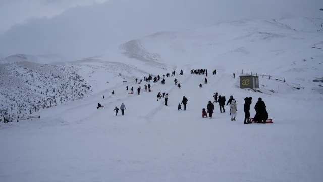 Zigana Dağı sömestir tatili boyunca 80 bin ziyaretçiyi ağırladı