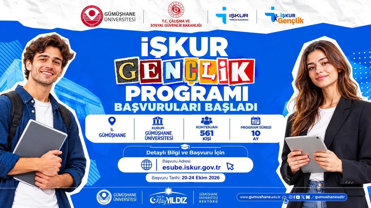 Gümüşhane Üniversitesi ile İŞKUR Arasında İŞKUR Gençlik Programı Protokolü İmzalandı