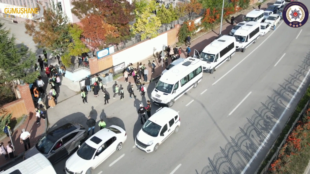 Gümüşhane’de Okul Çevrelerine Drone Destekli Denetim