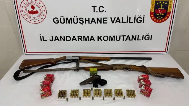 Jandarma'dan Şiran'da Silah Kaçakçılığı Operasyonu