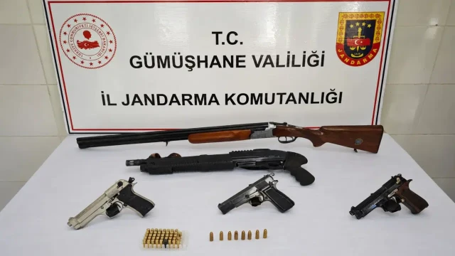 JASAT ve Şiran Jandarmasından İnözü Köyünde Kaçak Silah Operasyonu