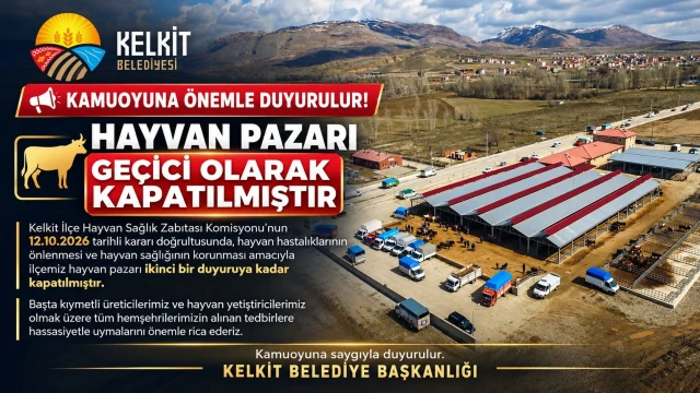 Kelkit Hayvan Pazarı İkinci Bir Duyuruya Kadar Kapatıldı — Fotoğraf 1