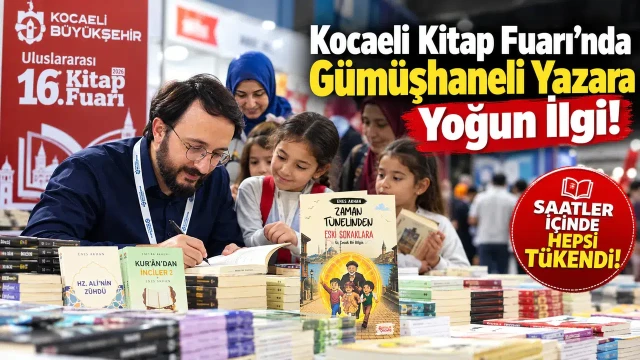 Kocaeli Kitap Fuarı’nda Gümüşhaneli Yazara Yoğun İlgi