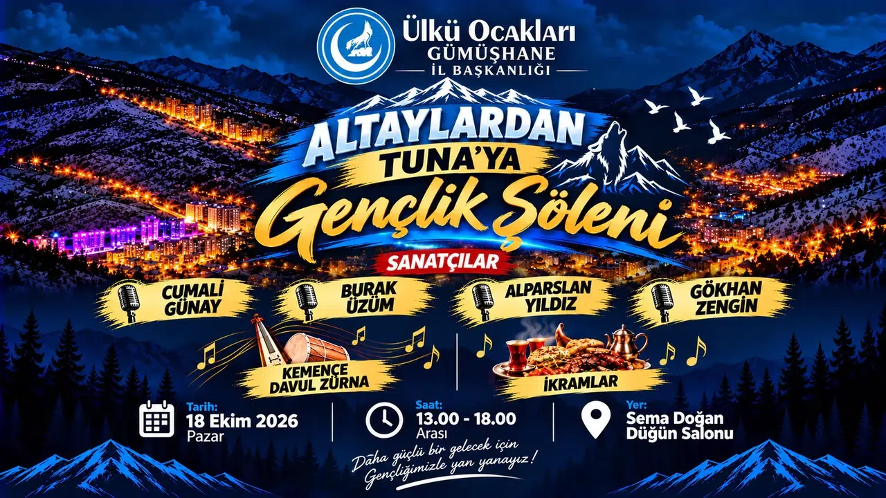 Ülkü Ocakları Gümüşhane'de Gençleri Şölende Buluşturacak